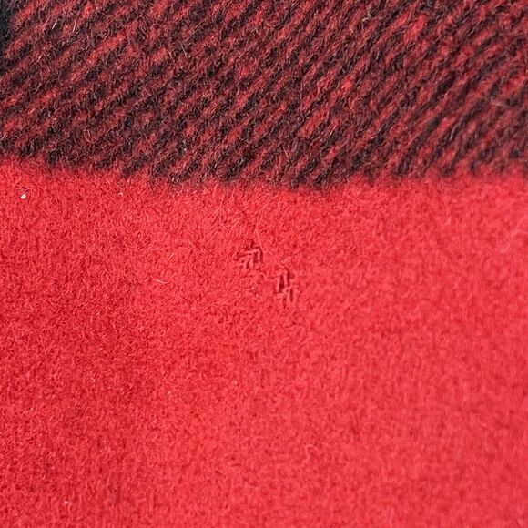 J Crew‎ Womens 2 Red Black Buffalo Plaid Wool Peacoat Fall Lumberjack - Picture 11 of 16